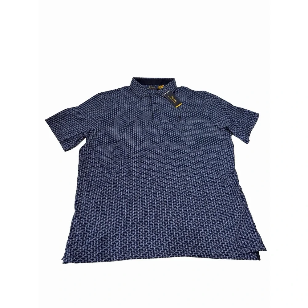 Polo Ralph Lauren Men's Navy Golf  Polo Performance 100 Cotton Size XXL NWT